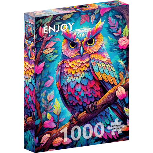 Пазл Ослепительная сова Dazzling Owl, ENJOY Puzzle