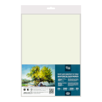 Бумага для акварели (пакет) А4 21х29,7см 220-200г/м2 20л Среднее и Мелкое зерно ROSA Studio Бумага для акварели (пакет) А4 21х29,7см 220-200г/м2 20л Среднее и Мелкое зерно ROSA Studio