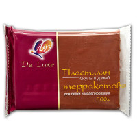 Пластилин скульптурный для лепки и моделирования Терракотовый, 300 гр