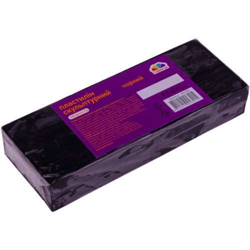 Пластилин скульптурный Черный Гамма, 400 г