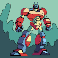 Картина по номерам с красками 25х25 см Робот SANTI Картина по номерам с красками 25х25 см Робот SANTI