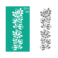 Трафарет багаторазовий самоклеючий №150 Бордюрний 9×17 см ROSA TALENT  