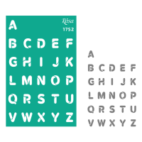 Трафарет многоразовый самоклеящийся №1752 Фоновый 13х20см серия Алфавит цифры ROSA TALENT