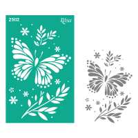 Трафарет многоразовый самоклеящийся №2502 13х20см серия Животные ROSA TALENT