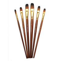 Набор художественных кистей WORISON овальные 6 штук