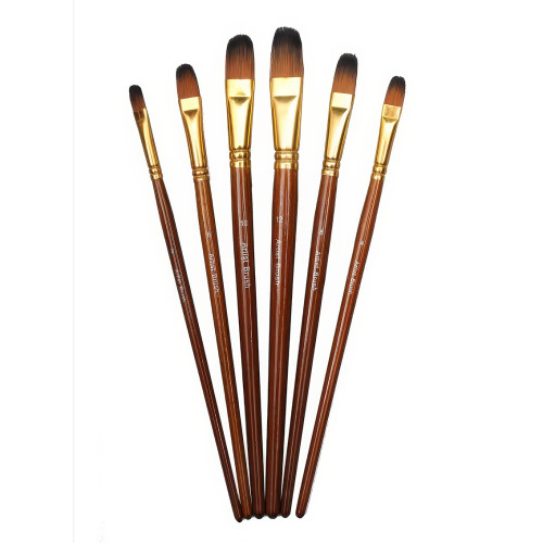 Набор художественных кистей WORISON овальные 6 штук