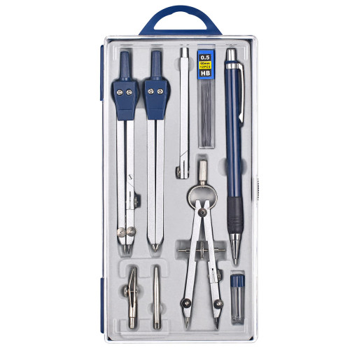 Набор чертежных инструментов Worison Готовальня на 9 предметов