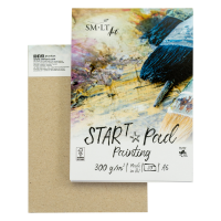 Склейка STAR T (Mixed Media), А6 (10,5×14,8 см), 300 г/м², 20 аркушів, SMILTAINIS  