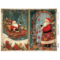 Декупажна картка Різдвяна казка №000723, 21см x 29,7см