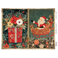 Декупажная карта Рождественская сказка №000725, 21см x 29,7см