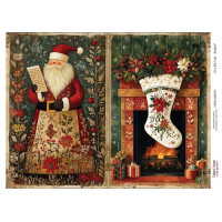 Декупажна картка Різдвяна казка №000731, 21см x 29,7см