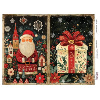 Декупажная карта Рождественская сказка №000732, 21см x 29,7см