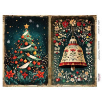 Декупажна картка Різдвяна казка №000734, 21см x 29,7см