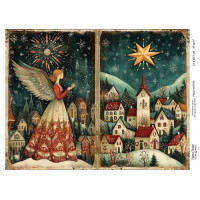 Декупажна картка Різдвяна казка №000735, 21см x 29,7см