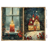 Декупажна картка Різдвяна казка №000738, 21см x 29,7см