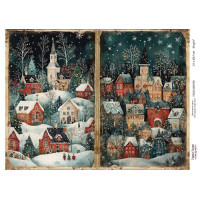 Декупажная карта Рождественская сказка №000739, 21см x 29,7см