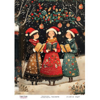 Декупажная карта Рождественская сказка №000744, 21см x 29,7см