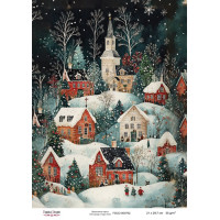 Декупажная карта Рождественская сказка №000752, 21см x 29,7см