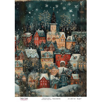 Декупажна картка Різдвяна казка №000753, 21см x 29,7см
