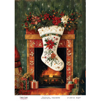 Декупажная карта Рождественская сказка №000758, 21см x 29,7см