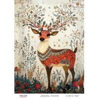 Декупажная карта Рождественская сказка №000762, 21см x 29,7см