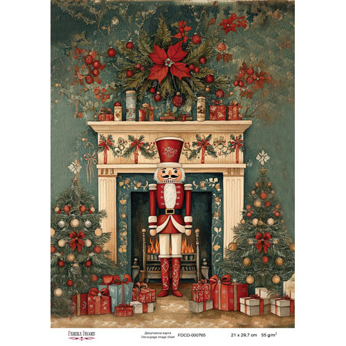 Декупажная карта Рождественская сказка №000765, 21см x 29,7см