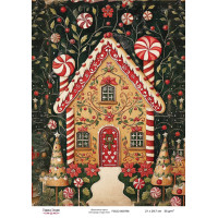 Декупажная карта Рождественская сказка №000766, 21см x 29,7см