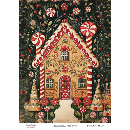 Декупажная карта Рождественская сказка №000766, 21см x 29,7см