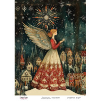 Декупажная карта Рождественская сказка №000767, 21см x 29,7см