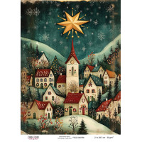 Декупажна картка Різдвяна казка №000768, 21см x 29,7см