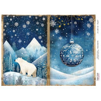 Декупажна картка Різдвяна казка №000770, 21см x 29,7см