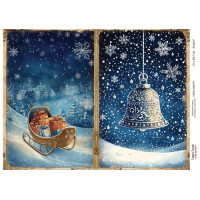 Декупажна картка Різдвяна казка №000771, 21см x 29,7см