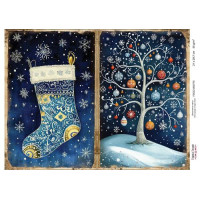 Декупажная карта Рождественская сказка №000775, 21см x 29,7см