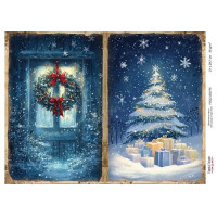 Декупажная карта Рождественская сказка №000776, 21см x 29,7см