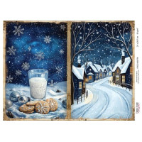 Декупажная карта Рождественская сказка №000779, 21см x 29,7см