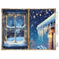 Декупажна картка Різдвяна казка №000780, 21см x 29,7см