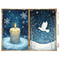 Декупажная карта Рождественская сказка №000784, 21см x 29,7см