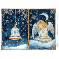 Декупажна картка Різдвяна казка №000785, 21см x 29,7см