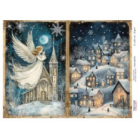 Декупажная карта Рождественская сказка №000791, 21см x 29,7см