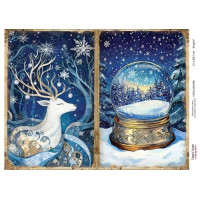 Декупажная карта Рождественская сказка №000796, 21см x 29,7см