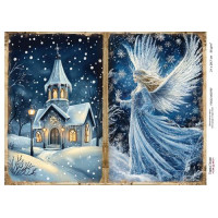 Декупажная карта Рождественская сказка №000797, 21см x 29,7см