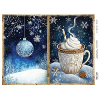 Декупажная карта Рождественская сказка №000800, 21см x 29,7см