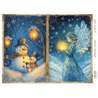 Декупажная карта Рождественская сказка №000811, 21см x 29,7см