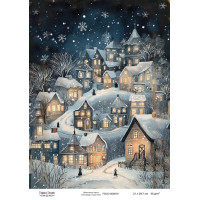 Декупажная карта Рождественская сказка №000819, 21см x 29,7см