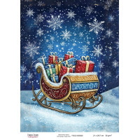 Декупажна картка Різдвяна казка №000820, 21см x 29,7см