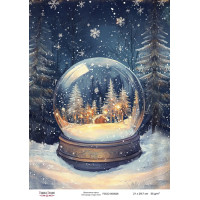 Декупажная карта Рождественская сказка №000828, 21см x 29,7см