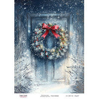 Декупажна картка Різдвяна казка №000829, 21см x 29,7см