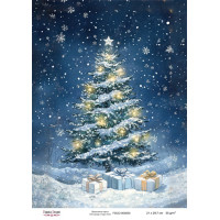 Декупажна картка Різдвяна казка №000830, 21см x 29,7см