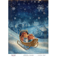 Декупажна картка Різдвяна казка №000831, 21см x 29,7см