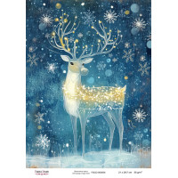 Декупажная карта Рождественская сказка №000834, 21см x 29,7см